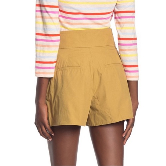 NWT J Crew Cotton Poplin Tie Waist Shorts - Picture 3 of 6